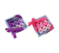 Healeved Caja De De Rosas De Jabón De 9 Pies Set De 2 Ideal Para Mamá y Pareja Decoración Romántica