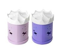 Healeved Caja de Huevos de Esponja para Maquillaje 2 Piezas Diseño de Agujeros Organizador Creativo y Práctico para Almacenar Esponjas de Belleza