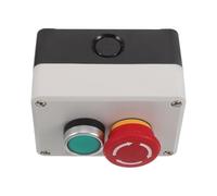 Healeved Caja de Interruptores con Pulsador Momentáneo Industrial Resistente Diseño Compacto con Botón Giratorio y Parada de Emergencia para Control Rápido y Mantenimiento