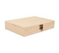 Healeved Caja De Madera para Cigarros Portátil Creativa Tapa Abatible, Caja De Embalaje Multiusos, Diseño Duradero y Compacto para Almacenamiento y Viaje