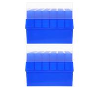 Healeved Caja de Plástico para Tubos de Muestreo 36 Agujeros, Soporte Estable para Laboratorio y Centro de Investigación, Paquete de 2 Unidades