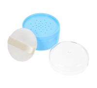 Healeved Caja de Talco para Bebés con Borla y Almacenamiento, Diseño Creativo en Plástico y Algodón, Fácil Aplicación para Uso Diario en Casa