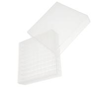 Healeved Caja de Tubos de Congelación de Policarbonato para Crioviales 15 Ml 18 Ml 2 Ml Rack Criogénico de 100 Pocillos Almacenamiento Seguro para Laboratorio