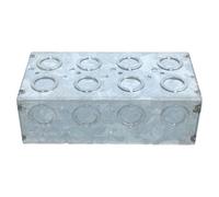 Healeved Caja Empotrar Electricidad de Hierro Galvanizado 4-gang