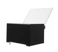 Healeved Caja Multifuncional para Donaciones y Votación con Cerradura, Urna Acrílica Transparente 16x11,5x10 Cm Negra, Buzón de Sugerencias y Quejas para Oficinas y Espacios Públicos