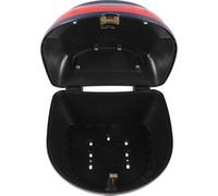 Healeved Caja Trasera de Motocicleta y Baúl de Scooter, Sistema de Seguridad Integrado, Gran Capacidad, Color Azul, Adecuado para Transporte y Viajes