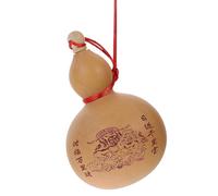 Healeved Calabaza Tallada Decorativa Natural con Tapón de Madera, Contenedor de Vino Artesanal Feng Shui, Maceta de Calabaza Práctica para Hogar y Cocina, Complemento de Estilo Aleatorio