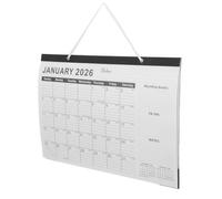Healeved Calendario de Pared de Papel 18 Meses 2026-2027 con Días Festivos Multi-País Planificador Mensual Familiar y Empresarial Papel Grueso Resistente para Organización y