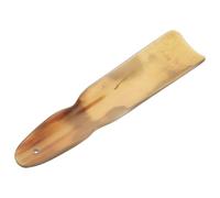 Healeved Calzador de Cuerno Natural Ergonómico Mediano 20,5 Cm para Personas Mayores y Mujeres Embarazadas, Herramienta Ligera y Práctica para Calzador de Zapatos y Botas, Adecuado para Uso