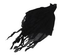 Healeved Capa de Cosplay de Halloween Negra Capucha para Adulto, Disfraz de Muerte Terrorífico y Reutilizable para Decoración y Actividades de Escape Room