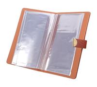 Healeved Carpeta Organizadora de Cheques y Tarjetas con Candado de Combinación Capacidad para Cheques y Tarjetas Funda de Pu Cuero para Oficina y Finanzas Organizador de Recibos y Facturas