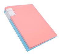 Healeved Carpeta para Guardar Pinturas A3 y 8K Organizador de Archivos 60 Páginas Colores Azul Sólido y Rosa Sólido Estuche para Arte Múltiples Bolsillos Adecuado para Oficina Escuela