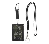 Healeved Cartera Plegable De Camuflaje para Hombre Carteras Deportivas con Correa y Llavero Monedero Portátil para Uso Al Aire para Senderismo y Viajes