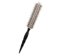 Healeved Cepillo de Cerdas de Jabalí para Cabello Grueso Pequeño Cepillo Rizador con Tubo de Aluminio Ligero y Portátil para Secado y Estilizado de Mujeres