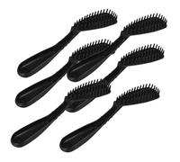 Healeved Cepillo Peine para Teñir el Cabello, 6 Piezas, Plástico Negro, Aplicador de Tinte sin Manchas para Salón de Peluquería y Uso en Casa