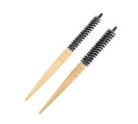 Healeved Cepillo Redondo De Madera Cabello 2 Piezas Tamaño Pequeño y Grande Mango Ergonómico Para Peinar Hombres y Mujeres Uso Diario Portátil