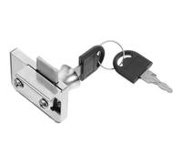 Healeved Cerradura de Trinquete para Puerta Corredera de Vidrio, Cierre Antirrobo para Congelador de Helados, Acero Frío Laminado, para Vitrinas y Refrigeradores, Seguridad para Tiendas