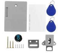 Healeved Cerradura Electrónica para Armario Invisible sin Perforar Abs Gris Sensor Inalámbrico, Funciona con 2 Pilas Aa (no Incluidas), Compatible con Puertas de 45 Mm, Seguridad