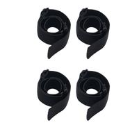 Healeved Cinchas Ajustables Adherentes de Poliéster Negro para Peluca, Banda Elástica de 2.5 Cm, 4 Piezas, Diseño Cómodo y Resistente para Uso Diario
