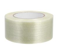 Healeved Cinta Adhesiva de Fibra de Vidrio Reforzada Transparente 55 CM X 50 M Cinta de Embalaje Resistente de Filamento Alta Adhesión para Envío y Embalaje Industrial