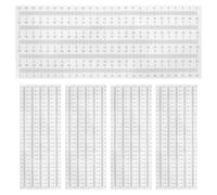 Healeved Cinta Métrica Autoadhesiva 0-25 CM Blanca con Números Negros 50 Unidades Regla Adhesiva Precisa para Banco de Trabajo Carpintería Dibujo Técnico y Medición Profesional