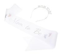 Healeved Cinturón de Diadema para Futuras Madres de Cristal Banda para Shower Diadema para Celebración de Maternidad