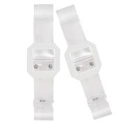 Healeved Cinturón para Mujer Transparente y Ancho 2 Piezas Cinturones sin Agujeros para Atuendos Casual y Formales