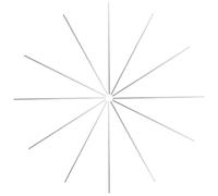 Healeved Clavijas de Bloqueo para Tablas de Tejer Varillas de Acero Inoxidable 3X200 MM Kit de 12 Piezas para Ganchillo y Manualidades Accesorios Metálicos Resistentes para Proyectos