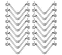 Healeved Clips de Resorte de Botón Doble Forma V para Postes de Paraguas y Tienda, Resorte Hueco de 8 Mm Bloqueo Telescópico, 40 Piezas para Kayak y Camping, Gancho Resistente