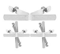 Healeved Clips de Resorte para Varillas V Tipo 6 Mm, Cabeza Simple y Doble, Acero Duradero, 10 Piezas, Accesorios de Reparación de Paraguas y Toldos, Sujetadores para Camping y Deportes