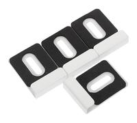 Healeved Clips Metálicos para Colgar Espejos Pesados Soporte de Espejo Cuadrado Grande de Acero Inoxidable 304 Resistente Corrosión Adhesivo Fuerte Kit de 4 Piezas para Montaje Seguro en