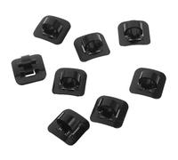 Healeved Clips para Cables de Bicicleta 8 Piezas Guía Adhesiva Clip C de Aleación de Aluminio Negro para Cableado de Bicicleta de Montaña y Carretera Soporte Resistente para Gestión de