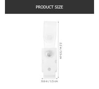 Healeved Clips para Insignias de Identificación 20 Piezas, Clips para Credencial de Plástico Tapa Abatible, Tamaño Pequeño, Resistentes y Prácticos para Oficina y Uso Escolar