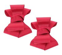 Healeved Clips para Zapatos Lazo Decorativo de 2 Piezas Color Burdeos Clásico Accesorios Extraíbles para Mujer Adecuado para Bodas Oficina y Uso Diario Decoración Floral Elegante