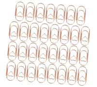 Healeved Clips Pequeños para Papel Forma de Corazón Metálicos en Color Rosa Dorado 200 Unidades Clips de Oficina y Estudio Abrazaderas Decorativas para Organizar Documentos y Apuntes