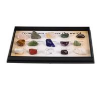 Healeved Colección De Muestras De Piedra Mineral 15pcs Piedra Natural Para Decoración Didáctica