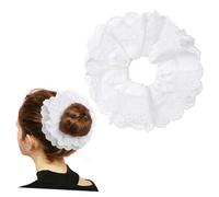 Healeved Coletero de Encaje de Poliéster Suave Y Cómodo con Lazo para Niña Accesorio Decorativo para El Cabello para Niña de La Escuela