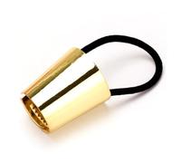 Healeved Coletero De Metal Punk Dorado Abierto 1 Unidad Tamaño 4,2x3,8 Cm Para Niñas Banda Elástica Accesorio Para Cabello Estilo Ponytail