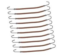 Healeved Coleteros Elásticos Cabello 20 Unidades Tamaño Único Flexibles Para Mujeres y Niñas Sujeción Adaptable Peinados Versátiles Accesorios De Poliéster Café Para Uso Diario y Fiestas