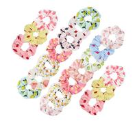 Healeved Coleteros Elásticos Grandes Estampado de Frutas, 20 Unidades, para Mujer y Niñas, Complemento Versátil para Peinados y Atuendos Varios estilos
