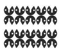 Healeved Colgadores Metálicos para Marcos de Fotos Soporte de Ojo de Cerradura, 20 Unidades, Fijación Segura para Espejos y Cuadros Pesados, Montaje Invisible para Paredes de Galerías y