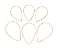 Healeved Colgantes de Joyería DIY Cobre Dorado 60 Piezas Diseño Geométrico de Gotas de Agua 22X32 MM 17X25 MM 11X16 MM Kit para Hacer Joyas y Accesorios Creativos para Mujeres y