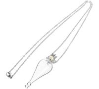 Healeved Collar Colgante de Botella de Vidrio Transparente Pequeña, Mini Frasco con Tapón Decorativo, Cadena de Acero Inoxidable 316l, Collar de Botellas para Joyería y Obsequio de Deseo
