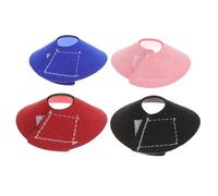 Healeved Collar de Recuperación para Aves de Compañía Protector Antimordeduras 4 Piezas Forro Polar Que Promueve la Recuperación de Heridas Color Aleatorio para Loros