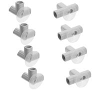 Healeved Conectores de Plástico para Parques Infantiles Accesorios de Tubería en Forma de T y Codo Ventosa 8 Piezas para Montaje Seguro y Adaptable de Vallas Infantiles Interiores