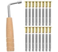 Healeved Conjunto de Clavijas de Afinación para Arpa de Lira Llave en Forma de L, Material Sintético, Estructura Simple, Adecuado para Músicos de Arpa de Lira