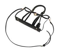 Healeved Conjunto de modificación de Bolsos Correa de Bolso Negro Marco del Embrague del Bolso Suministros para Hacer Bolsos Monedero Marcos de Bolsos PU Black