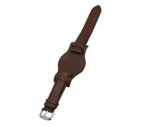 Healeved Correa de Reloj Clásica de Cuero de Vaca para Watch 16mm, Estilo Vintage Años 70, Anti-alergia Metálica y Portátil para Travel y Work