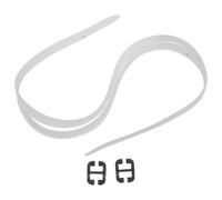 Healeved Correa para Gafas de Buceo y Natación de Silicona Elástica Resistente al Desgaste, Banda Ajustable para Cabeza, Accesorios para Deportes Acuáticos y Snorkel, Blanca con Cierre