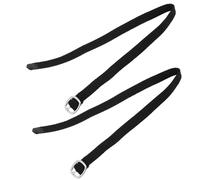 Healeved Correas Ajustables para Espuelas Estilo Western Negras de Poliéster Par de Cinturones para Botas de Montar Unisex Hebilla Resistente para Equipo de Equitación y Protección del